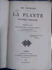 1865 _ BOTANICA SEMPLIFICATA DELLE PIANTE _ CLASSIFICAZIONE _ ORGANOGRAFIA.
