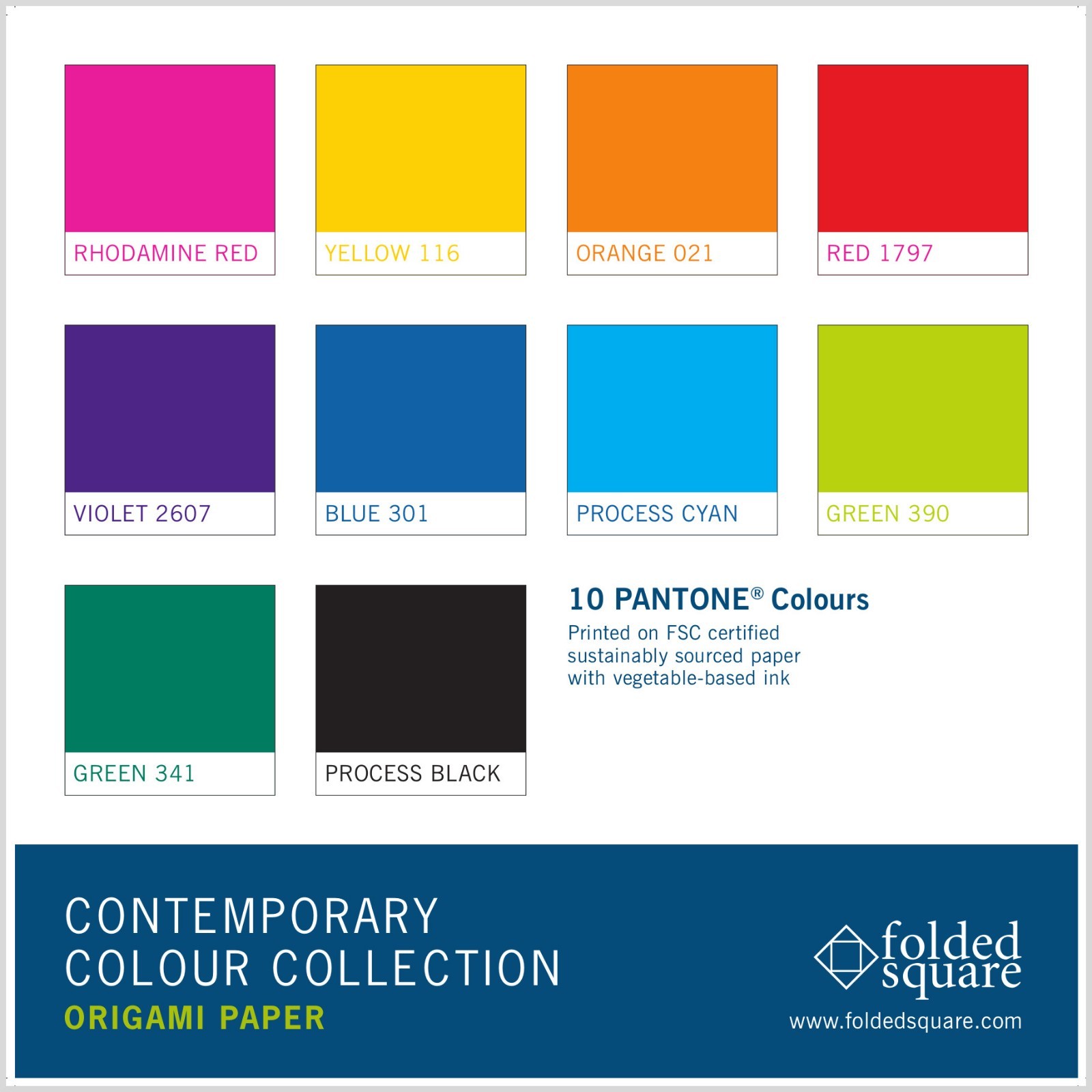 6 Square Green Origami Paper 100 Sheets Pantone 341 Arts Crafts Sewing Paper Horeto Com