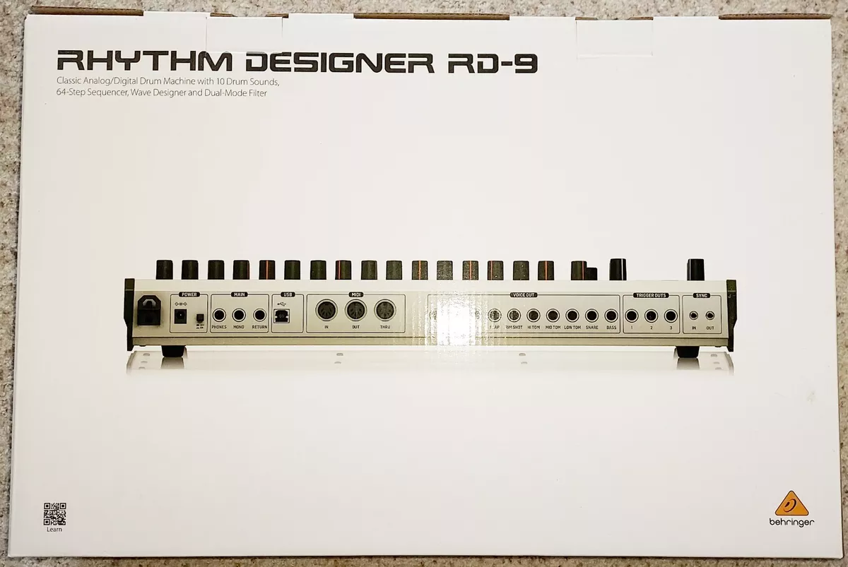 Behringer RD-9 RD9 Rhythm Designer Drum Machine MINT NEW Unused