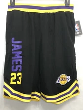 Los Angeles Lakers NBA UNK Lebron James Basketball Game Shorts Men Size Medium