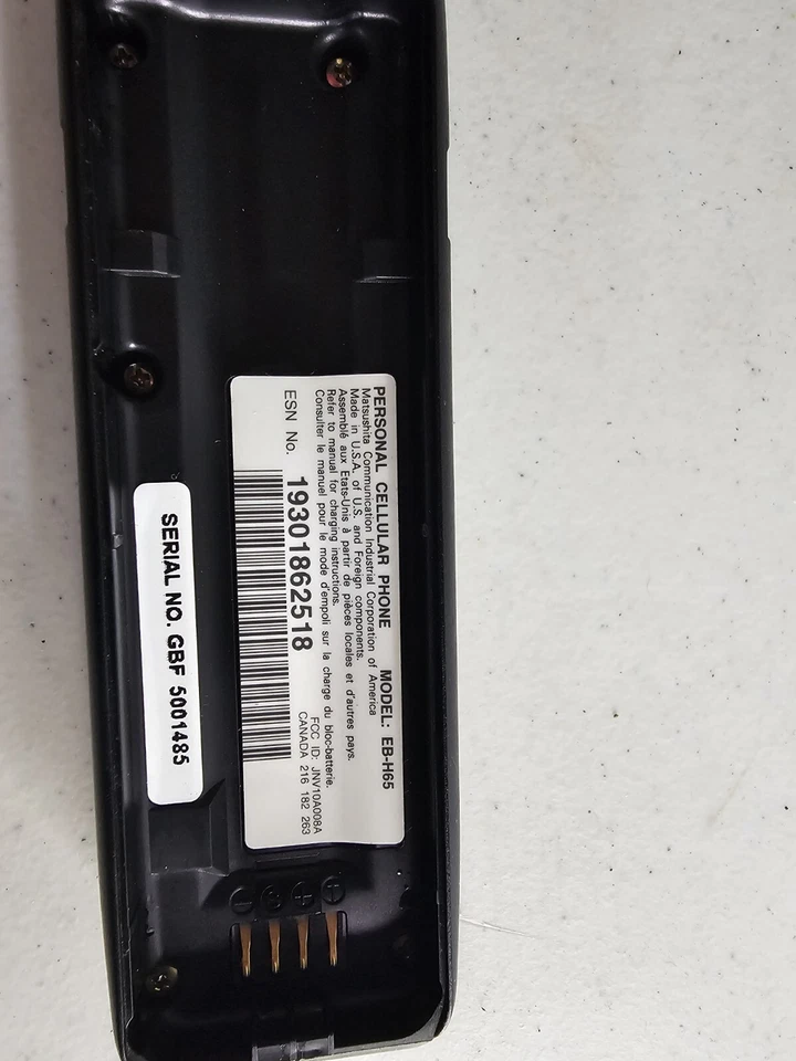 Panasonic EB-H63 - Muy Raro - Para Coleccionistas - Batt Dead Foto 2 de 4