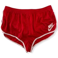 Nike Vintage Shorts Size L Nylon 80s 80s Red White Old School Sprinter TS13