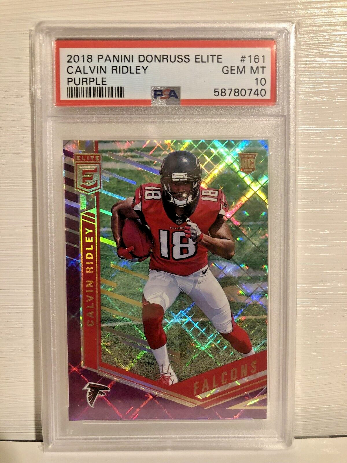 Calvin Ridley Panini Donruss Elite #161 Purple