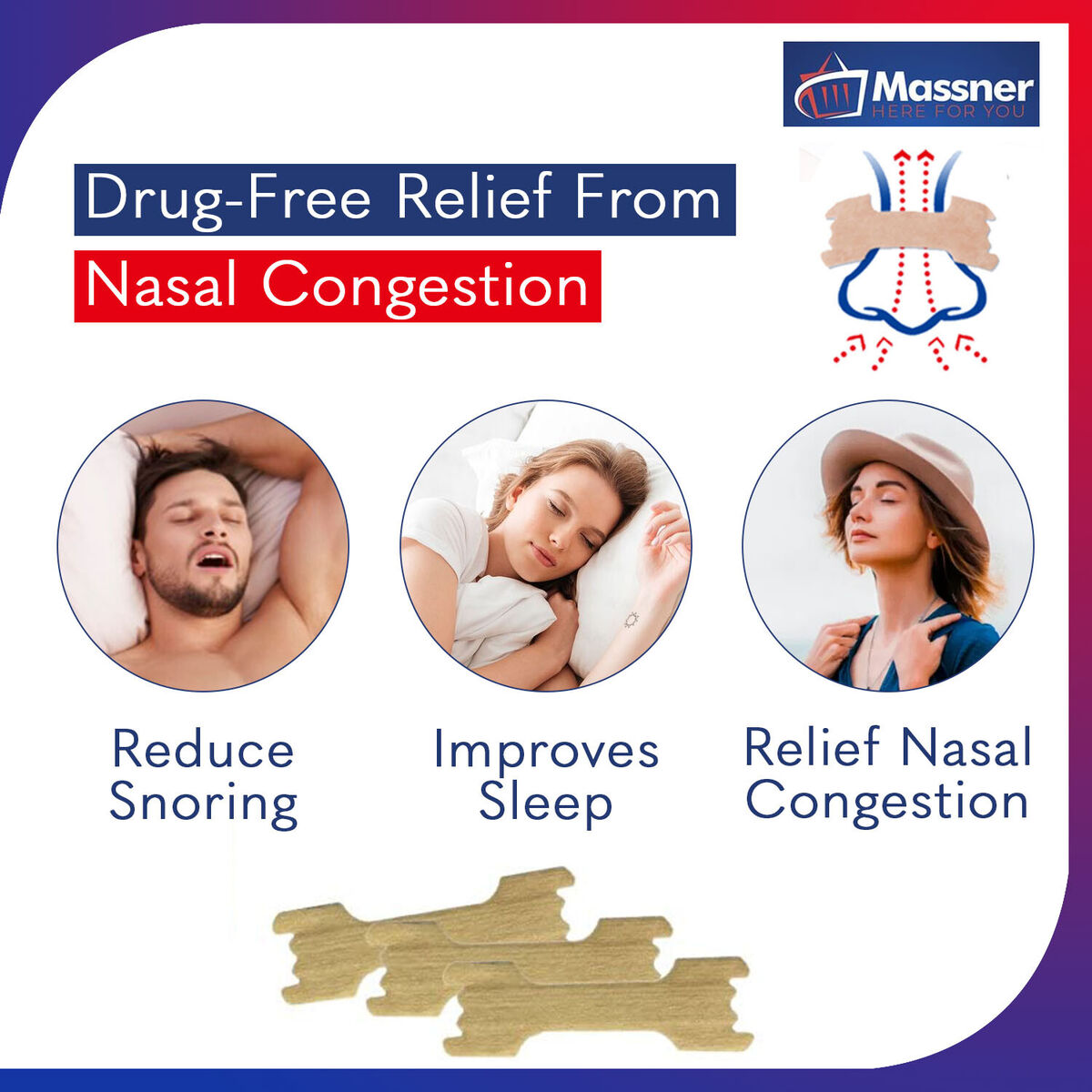 Nasal Strips For Snoring 100 Large Nasa Strips Breath Right