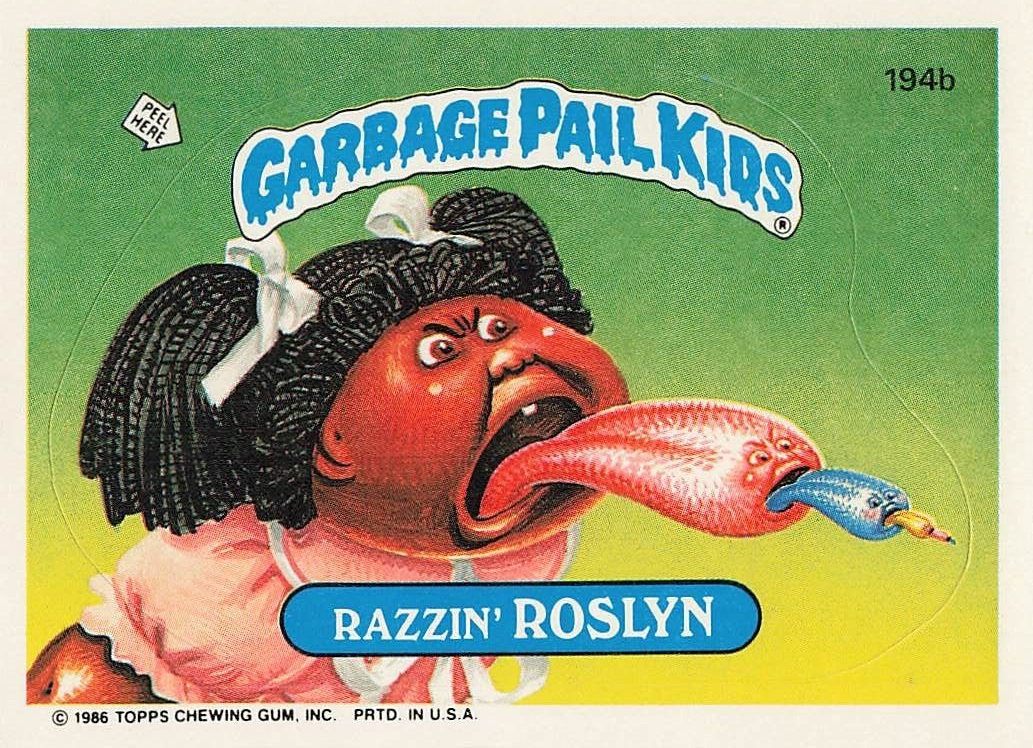 希少1928年 当時のシール付◆ラリック カーマスコット「コックナン」鶏／チャボ 1986 GARBAGE PAIL KIDS #194B RAZZIN ROSLYN | eBay