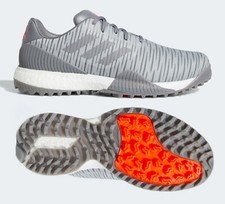 NEW Adidas CodeChaos Men Golf Shoes, Grey Two/Grey Three/Solar Red, EF5729, Sz 9