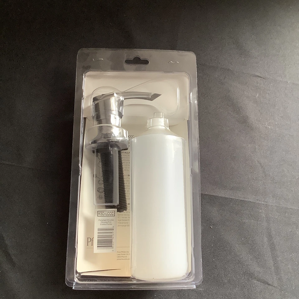 Dispensador de jabón de cocina cromo pulido Pfister KSD-LCCC V1 Foto 3 de 3