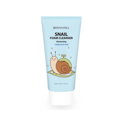 BONNYHILL Snail Foam Cleanser 170 ml Moisturizing, Korean cosmetics, Kbeauty