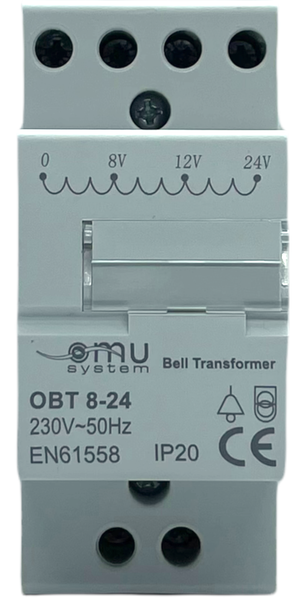 Klingeltrafo 8V - 12V - 24V Klingeltransformator Trafo Klingel FüR Hutschiene-image