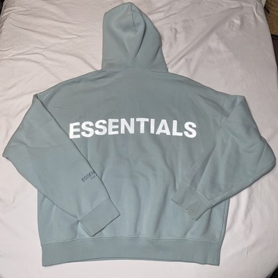 blue fear of god hoodie