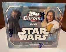 STAR WARS 2025 Topps Chrome Factory Sealed Hobby Box New