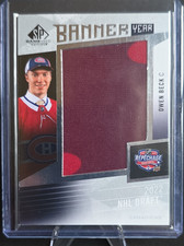 Upper Deck SP Game Used Owen Beck Banner Year NHL Draft Memorabilia #BYDR-OB