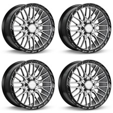 Set Of 4 20in Black Alloy Wheel Rims For 2017 Nissan Rtx9d2f 20x9 6x135 Et18 6