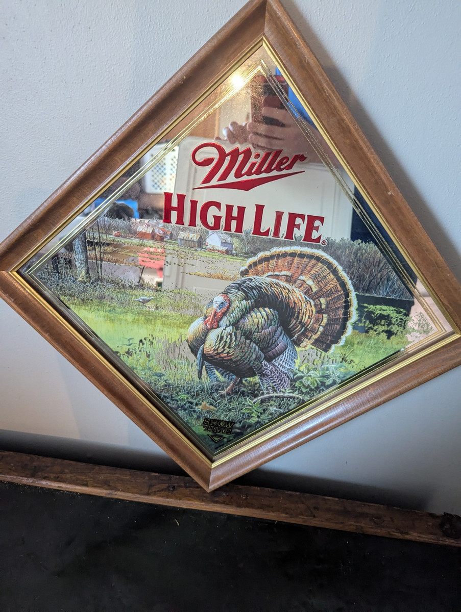 Miller High Life Show Time Turkey Hunt Diamond Series Mirror Miller High Life Show Time Turkey Hunt Diamond Series Mirror