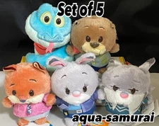 Disney Japan Zootopia 2 Urupocha Chan Plush Toy Set of 5 Judy Nick Pawbert NWT