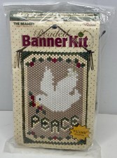 The Beadery Craft Products Beaded Banner Kit 5175 "PEACE" 9.75" x 14.75" - New