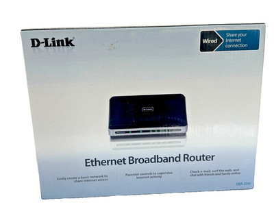 NEW D-Link EBR-2310 Ethernet Broadband Wired Router - 4-Port 10/100 - NIB