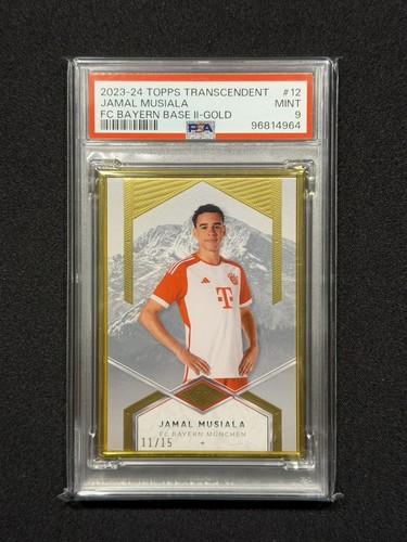 23-24 Topps Bayern Transcendent Jamal Musiala /15 PSA