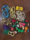 Vintage Costume Jewelry Lot Bead Necklaces Holiday Pins Christmas Halloween St P