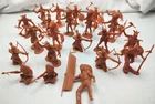 Vintage Fort Apache 54mm Indian Marx Playset Figures Flesh Color