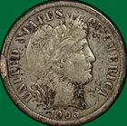 1905 Barber Dime Choice Very Fine VF+/XF Coin, Rim Damage #33863