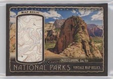 2018 Goodwin Champions Parks Vintage Map Relics 10/19 Zion National Park x3c