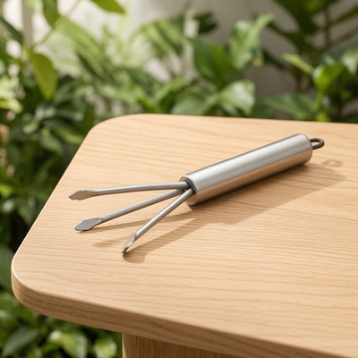 Stainless Steel Gardening Trowel, Durable Metal Planting Tool