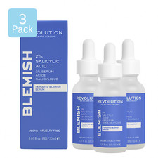 Revolution Blemish 2 Salicylic Acid Serum 30ml 3 Pack New