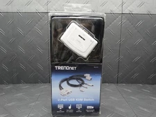 TRENDnet 2 Port USB KVM Switch and Cable Adaptor Manage Two PC USB 2.0 TK-217i