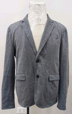Men s Grey Blazer Clockhouse C&A XXL Casual Lightweight Jacket Skull Lining