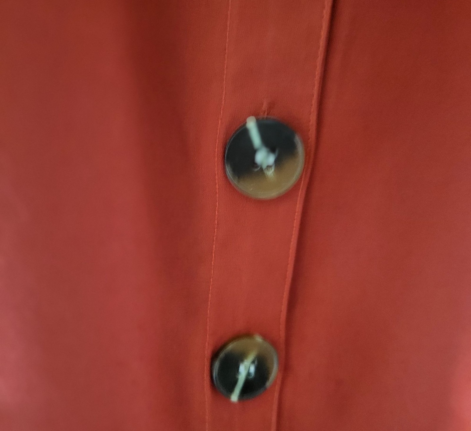 Nasty Gal Collection Rust Orange Button-Front Mid… - image 5