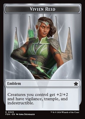 Vivien Reid 1x EMBLEM MtG Foundations SP/NM