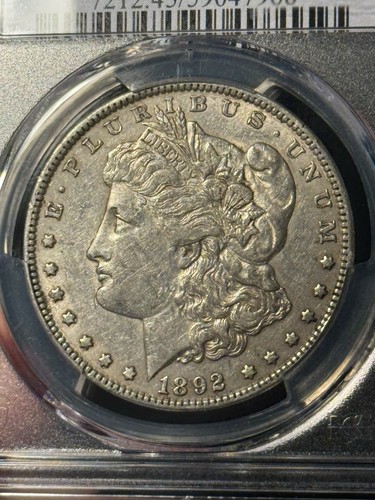 1892 Morgan Silver Dollar PCGS XF45 - Picture 3 of 4