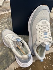 New Women’s 6.5 Cole Haan OG Quadstreak Runner Tennis Shoe White/skyway W33698