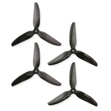 HQProp 5X4.8X3 V1S 5048 5 Inch 3-Blade Propellers Set (2x CW / 2x CCW) Poly Carb