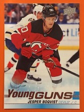 2019-20 Upper Deck Jesper Boqvist Young Guns Rookie RC #233 Hockey Devils