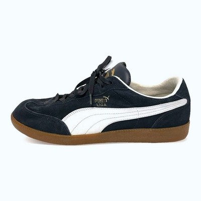 Puma Mens Super Liga Og Retro Navy Suede Leather Casual Shoes Sneakers Size 12