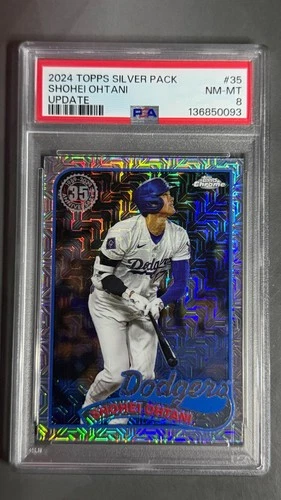 2024 Topps Update Silver Pack Chrome Shohei Ohtani #35 PSA 8