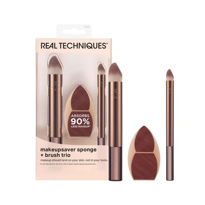 Real Techniques Makeupsaver Schwamm Pinsel Trio, Make-up Mischschwamm &