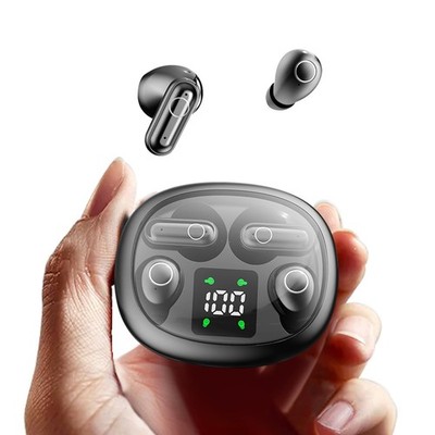 2 Pairs Invisible Small Mini Earbuds Wireless Bluetooth Sleep Hidden Headphon...