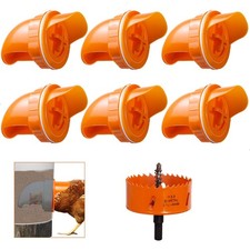 DIY Automatic Chicken Feeders and Waterer Set No Waste  Rain Proof Poultry Feeder