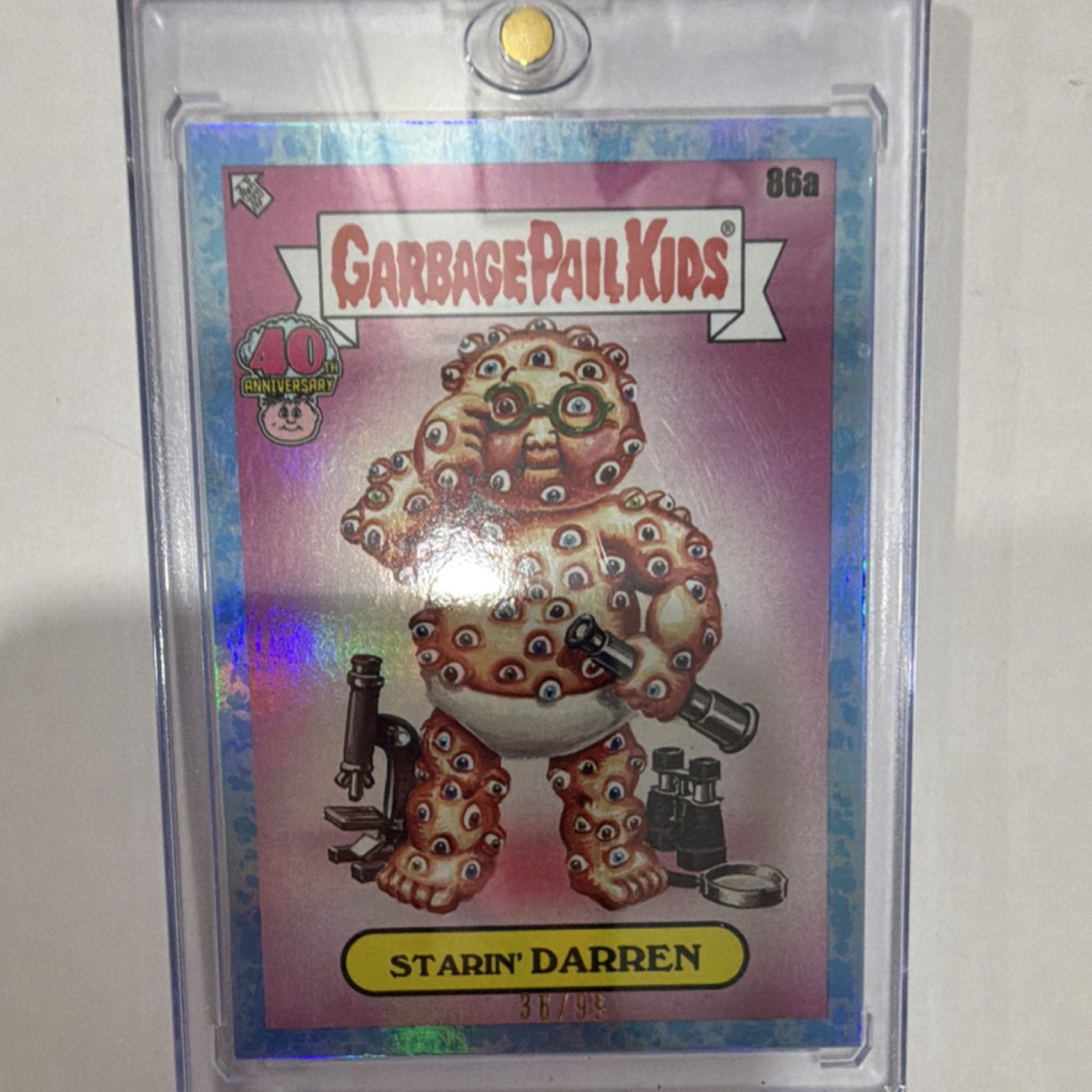2025 Topps Worst Of Garbage Pail Kids 40th Anniversary #86a STARIN' DARREN front