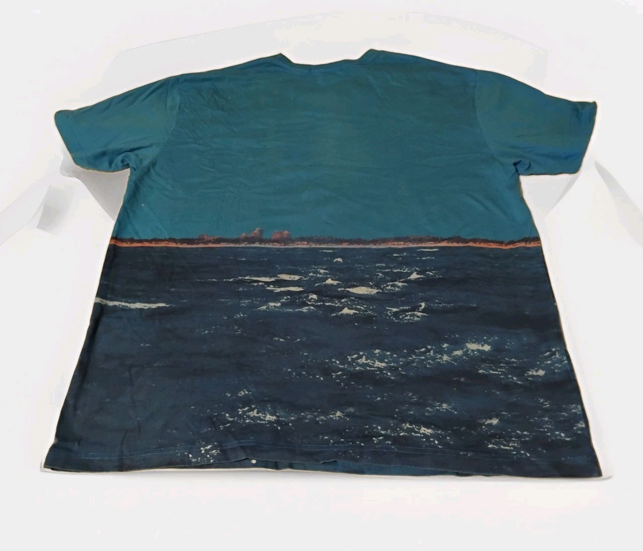 Vintage Polo Sport Ralph Lauren Shirt Mens XL Blue Sailboat AOP Nautical image 5