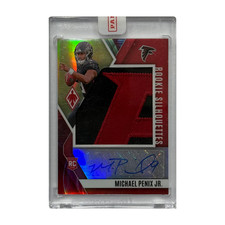 Michael Penix Jr. 2024 Panini Phoenix Rookie Silhouettes RPA No. RS-MPJ 2/6
