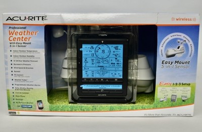 Acurite Professional Weather Center Easy Mount 5 In 1 Sensor New in Box