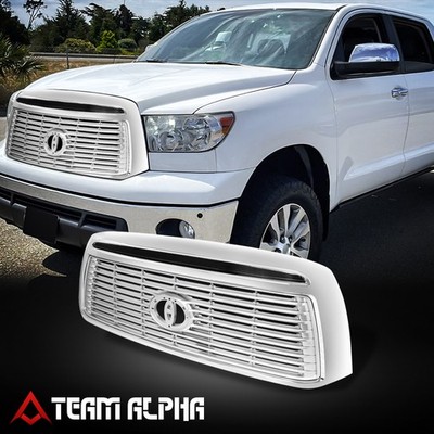 Fit 2010-2013 Toyota Tundra OE Style Horizontal Slats Front Grille w/ Badge Slot