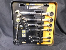 GearWrench 7 Pc. Combination Ratcheting Wrench Set SAE 9317 (EB102)