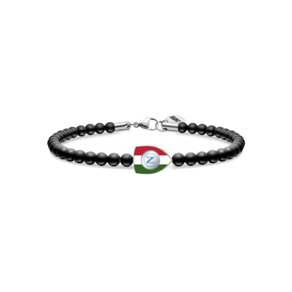 Mens Bracelet SSC NAPOLI B-NB021UP4 Stainless Steel Black OFFICIAL