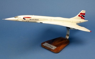 Aérospatiale BAC British Airways Concorde G-BOAA Desk Model 1/100 AV Airplane