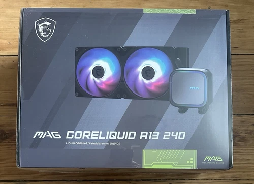 MSI MAG Coreliquid A13 240 Black - AIO ARGB Liquid Cooling - 240mm Radiator -
